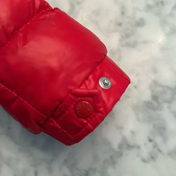 MONCLER RED DOWN JACKET 6Y
